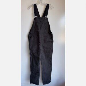 REI Cooperative Trailsmith Overalls Canvas Double Knee Size 12 Charcoal Gray